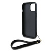 DKNY DKHCP15SPBSWSK iPhone 15 / 14 /13 6.1" czarny/black hardcase Wrist Strap Stock Logo