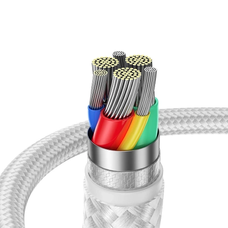 Joyroom USB-Kabel - Micro-USB 2.4A Surpass-Serie für schnelles Aufladen und Datenübertragung 2 m weiß (S-UM018A11)