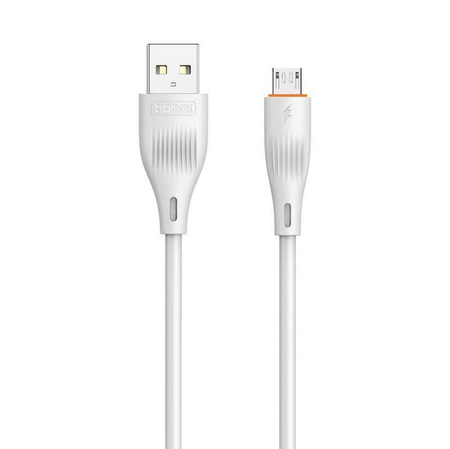 KABEL T-PHOX X-LITE MICRO USB WHITE 1M 3A