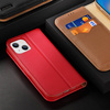 Dux Ducis Hivo echt Leder booktype case schutzhülle aufklappbare hülle für iPhone 14 Plus rot
