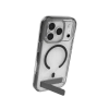 Etui ZAGG Santa Cruz Snap KS MagSafe z podstawką na iPhone 17 Pro - przezroczysto-czarne