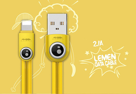 REMAX Kabel Lemen RC-101m - USB na Micro USB - Żółty