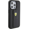 Ferrari nakładka do iPhone 15 Pro Max 6,7" FEHCP15XGSPSIK czarna HC GRIP STAND PU