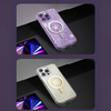 Kingxbar PQY Geek Series Magnethülle für iPhone 14 Pro MagSafe Silber