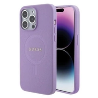 Guess GUHMP15XPSAHMCU iPhone 15 Pro Max 6,7" lila/lila Hardcase Saffiano MagSafe