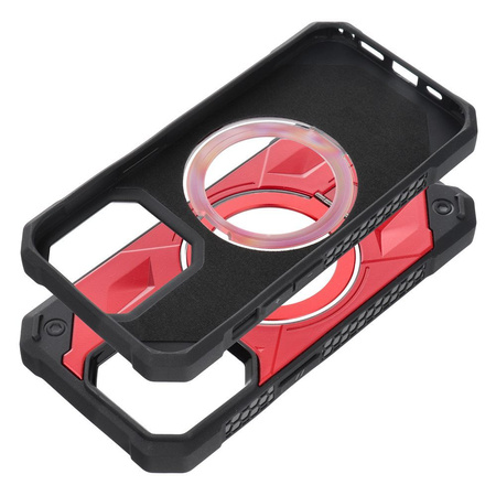 Futerał Armor Mag Cover kompatybilny z MagSafe do IPHONE 13 PRO MAX czerwony