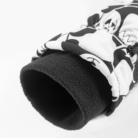 Qunature Panda Heat Transfer Kinder-Skihandschuhe, Größe S – Schwarz/Weiß
