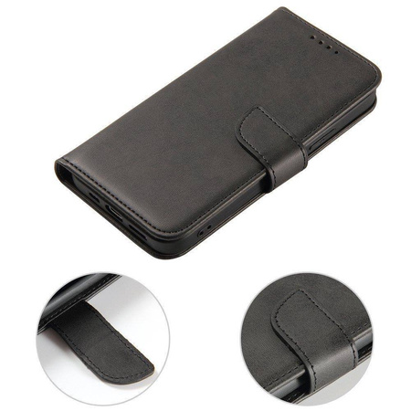 Magnet Case elegante Hülle Flip Cover für Samsung Galaxy M53 5G schwarz