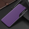 Eco Leather View Case elegant bookcase type case with kickstand for iPhone 13 Pro purple