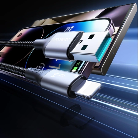 Kabel Joyroom S-A28 Flash Series 3A USB-A - Lightning 1m - czarny