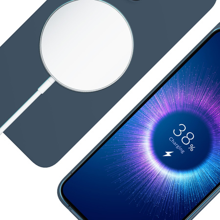 Apple iPhone 15 Pro - 3mk Hardy MagSilicone Royal Blue