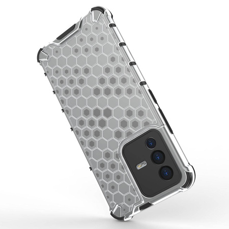 Honeycomb case armored cover with a gel frame Vivo V23 5G black