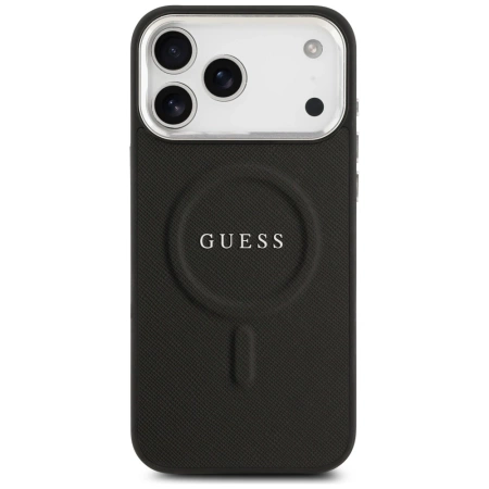 Guess Classic Logo MagSafe Case für iPhone 17 Pro Max - Schwarz