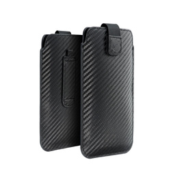 Futerał Uniwersalny POCKET Carbon - Model 17 - do SAMSUNG A02s / A03s / A12 / A21s / A32 5G XIAOMI Redmi 9A / 9AT / 9c / Note 10 PRO / Mi11 OPPO A52 / A72 / A92 REALME 7i