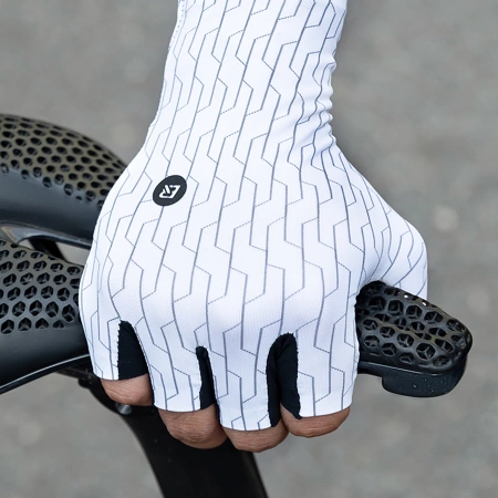 Rockbros Road Fahrradhandschuhe Größe: XL - Weiß/Schwarz