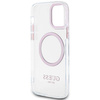 Guess GUHMP12MHTRMP iPhone 12/12 Pro 6.1" różowy/pink hard case Metal Outline Magsafe