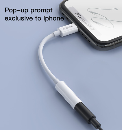 Yesido Adapter YAU31 Audio Bluetooth - Lightning na jack 3,5mm - biały
