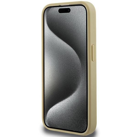 Hello Kitty Leather Kitty Head MagSafe case for iPhone 14 Pro - gold