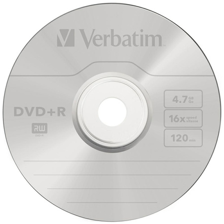 Verbatim Płyta DVD-R 4.7GB 16x AZO       srebrny/matt silver 10szt 43498