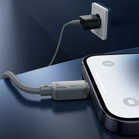 Kabel USB C do Lightning Hoco PD 27W 1 m X113 szary