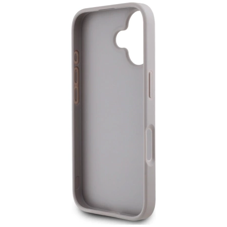 Guess Grained Roses Big 4G Logo iPhone 16 Case - Purple