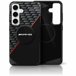 Original Handyhülle SAMSUNG GALAXY S25+ AMG Double Layer Rhombs MagSafe Schwarz und Rot