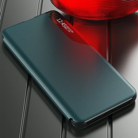 Eco Leather View Case booktype case schutzhülle aufklappbare hülle Samsung Galaxy A22 4G blau