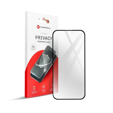 Szkło Hartowane Forcell Privacy Glass - do Iphone 16 Plus czarny