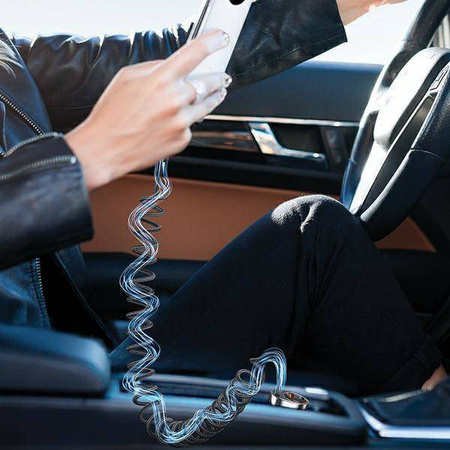 Ładowarka Samochodowa USAMS C37 1xUSB+1xUSB-C 60W + kabel USB-C 30W PD+QC Fast Charge czarny/black CC192CC01 (US-CC192)