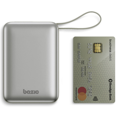 PowerBank 4w1 Bazic Fusion Mini 20000mAh kabel USB-C/Lightning szary