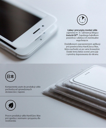 3MK HardGlass Max iPhone 7 Plus czarny black, FullScreen Glass