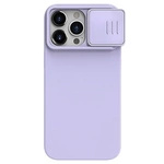 Nillkin CamShield Silky Silikonhülle für iPhone 15 Pro mit Kameraschutz – Hellviolett