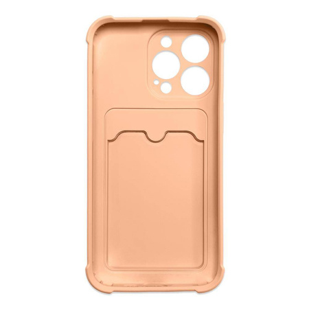 Card Armor Case cover for iPhone XS Max card wallet Air Bag armored housing pink