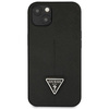 Oryginalne Etui IPHONE 14 PLUS Guess Hardcase Saffianotriangle Logo (GUHCP14MPSATLK) czarne