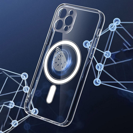 Futerał Clear Mag Cover z ochroną aparatu kompatybilny z MagSafe do IPHONE 15 PRO MAX