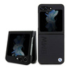 Original Handyhülle SAMSUNG GALAXY Z FLIP 5 BMW Leather Hot Stamp (BMHCZF5SLLBK) schwarz
