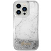 Guess GUHCP14XLCSGSGH iPhone 14 Pro Max 6,7" weiß/weißes Hardcase Liquid Glitter Marble