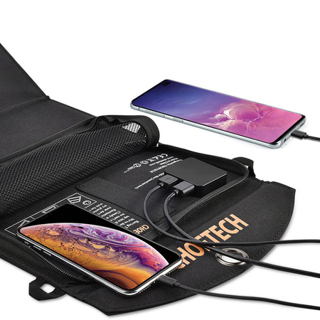 Choetech Foldable Solar Charger 19W 2x USB 2,4A black (SC001)