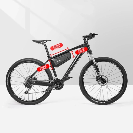 Rockbros B66 waterproof bicycle bag for frame - black