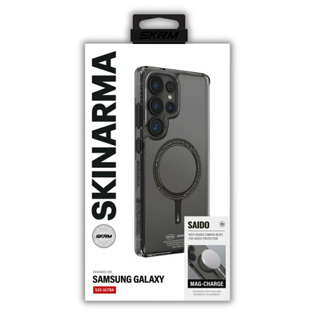 Etui Skinarma Saido MagSafe do Samsung Galaxy S25 Ultra czarny