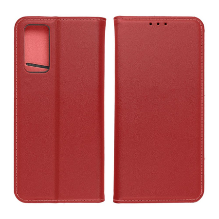 Kabura skórzana SMART PRO do XIAOMI Redmi 13C bordowy