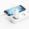 USAMS Ład. siec. 18W + kabel USB-C/USB-A1m Fast Charging biały/white series SC SCXLTZ02