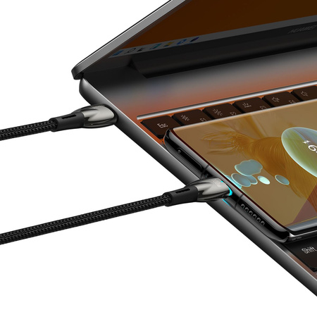 BASEUS kabel Typ C do Typ C Power delivery 100W Glimmer Series CADH000801 2m czarny