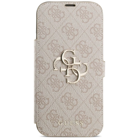 Guess Book 4G Metal Logo Case for iPhone 17 Pro Max - Pink