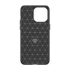 Elastyczne etui wzór karbon do iPhone 15 Pro Max Carbon Case - czarne