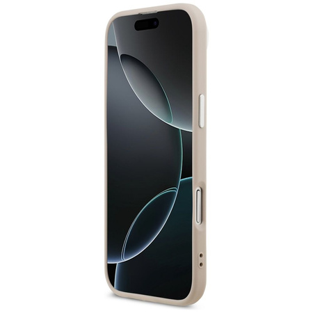 Karl Lagerfeld nakładka Magsafe PU case with Karl&Choupette heads pins logo and metal camera buttons do iPhone 17 Air beżowa