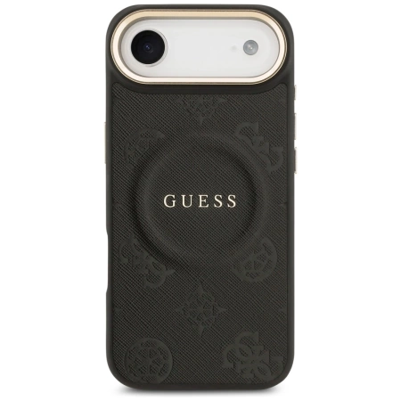 Guess Peony Hot Stamp MagSafe Case for iPhone Air - Black