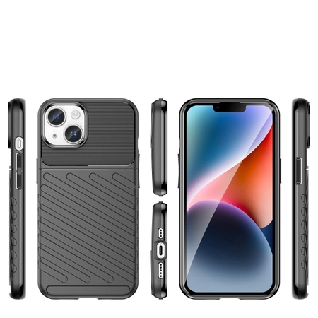 Thunder Case iPhone 14 Plus gepanzerte Hülle schwarz