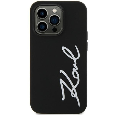Karl Lagerfeld KLHCN61SKSVGK iPhone 11 / Xr 6,1" schwarz/schwarz Hardcase Silikon Signature