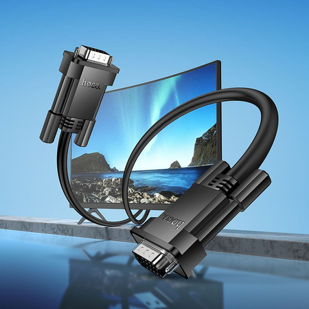 HOCO kabel HDMI (męski) do VGA (męski) HD 1080p US12 2 m czarny